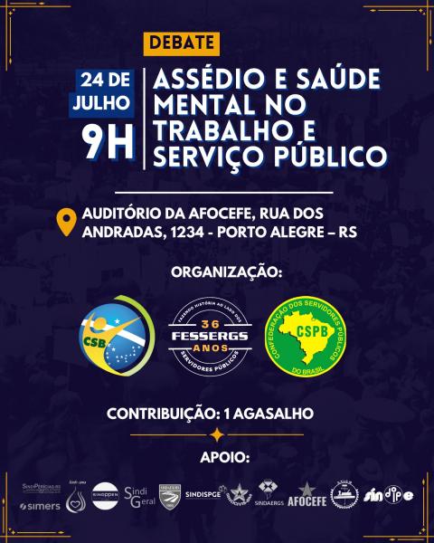 ENCONTROS ASSÉDIOS E SAÚDE MENTAL