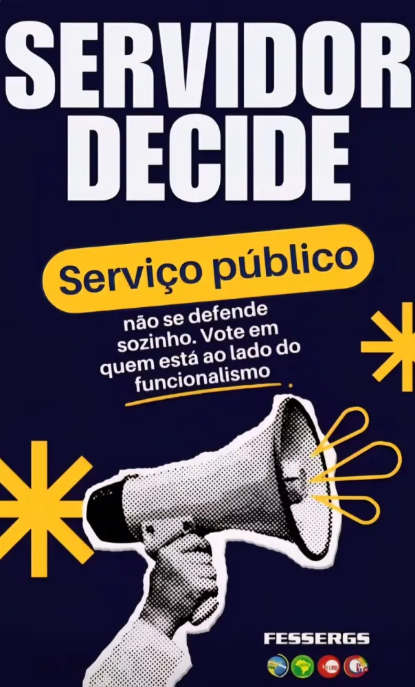 Servidor vota em quem defende o serviço público