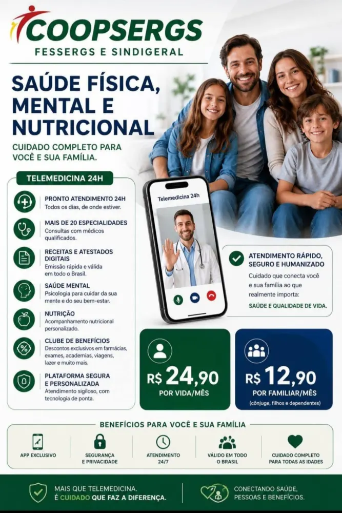 Saúde e cuidado para você e sua família